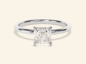 Asscher Solitaire Engagement Ring