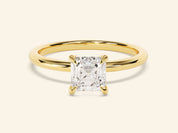 Asscher Solitaire Engagement Ring