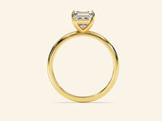 Asscher Solitaire Engagement Ring