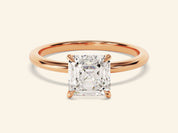 Asscher Solitaire Engagement Ring