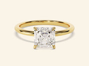 Asscher Solitaire Engagement Ring