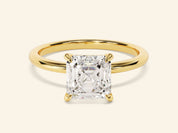 Asscher Solitaire Engagement Ring