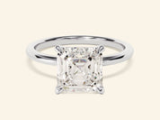 Asscher Solitaire Engagement Ring