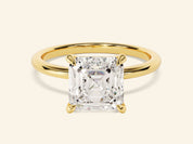 Asscher Solitaire Engagement Ring