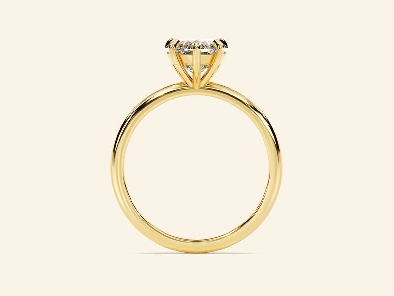 Heart Solitaire Engagement Ring