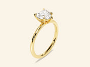 Heart Solitaire Engagement Ring