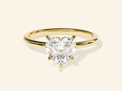 Heart Solitaire Engagement Ring