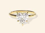 Heart Solitaire Engagement Ring