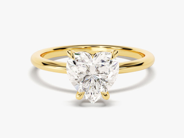 Heart Cut Solitaire Moissanite Engagement Ring (2.00 CT)