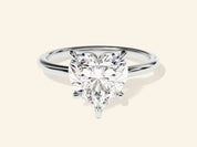 Heart Solitaire Engagement Ring