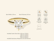 Heart Solitaire Engagement Ring