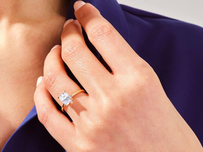 Radiant Solitaire Engagement Ring