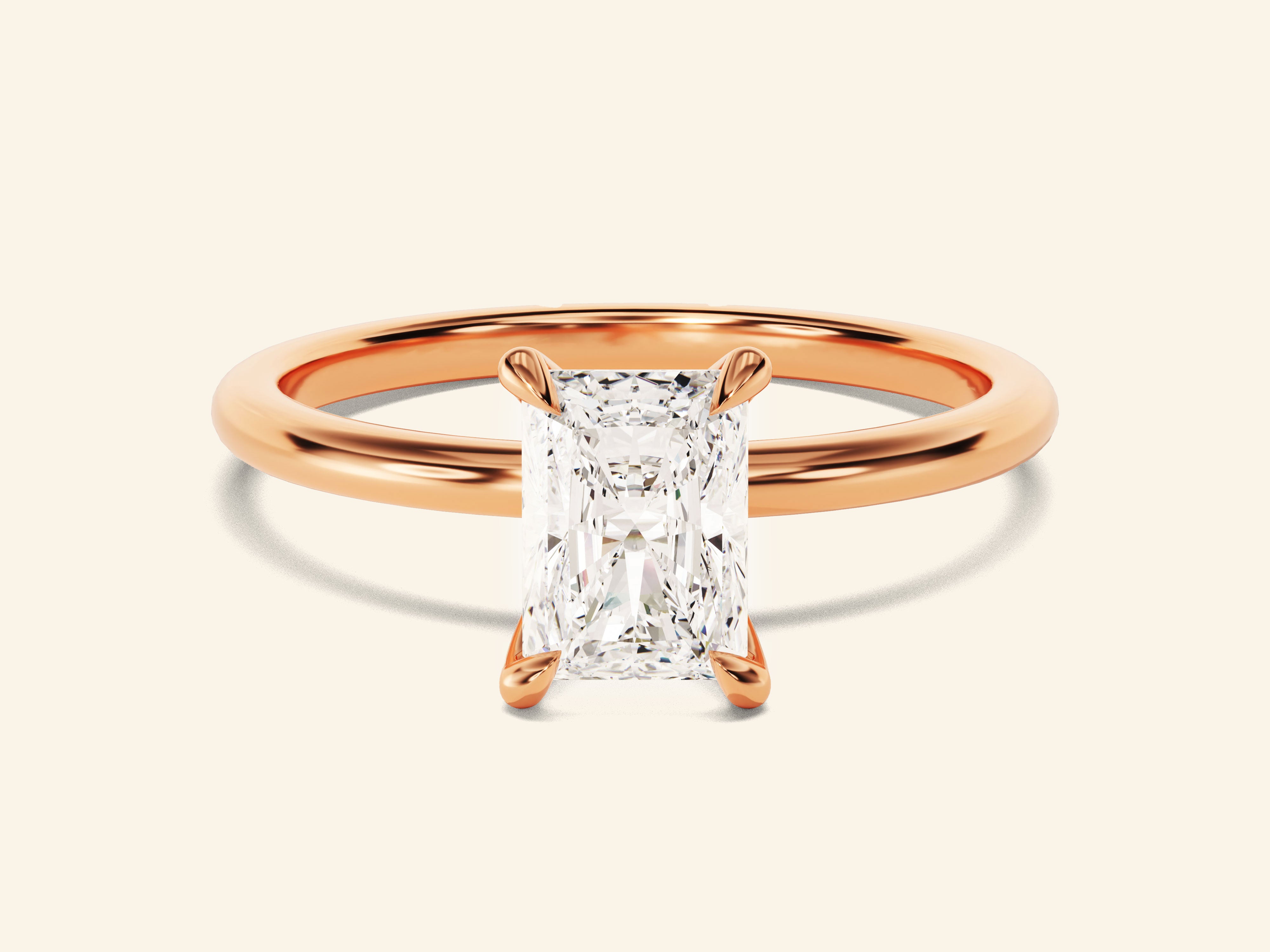 Radiant Solitaire Engagement Ring