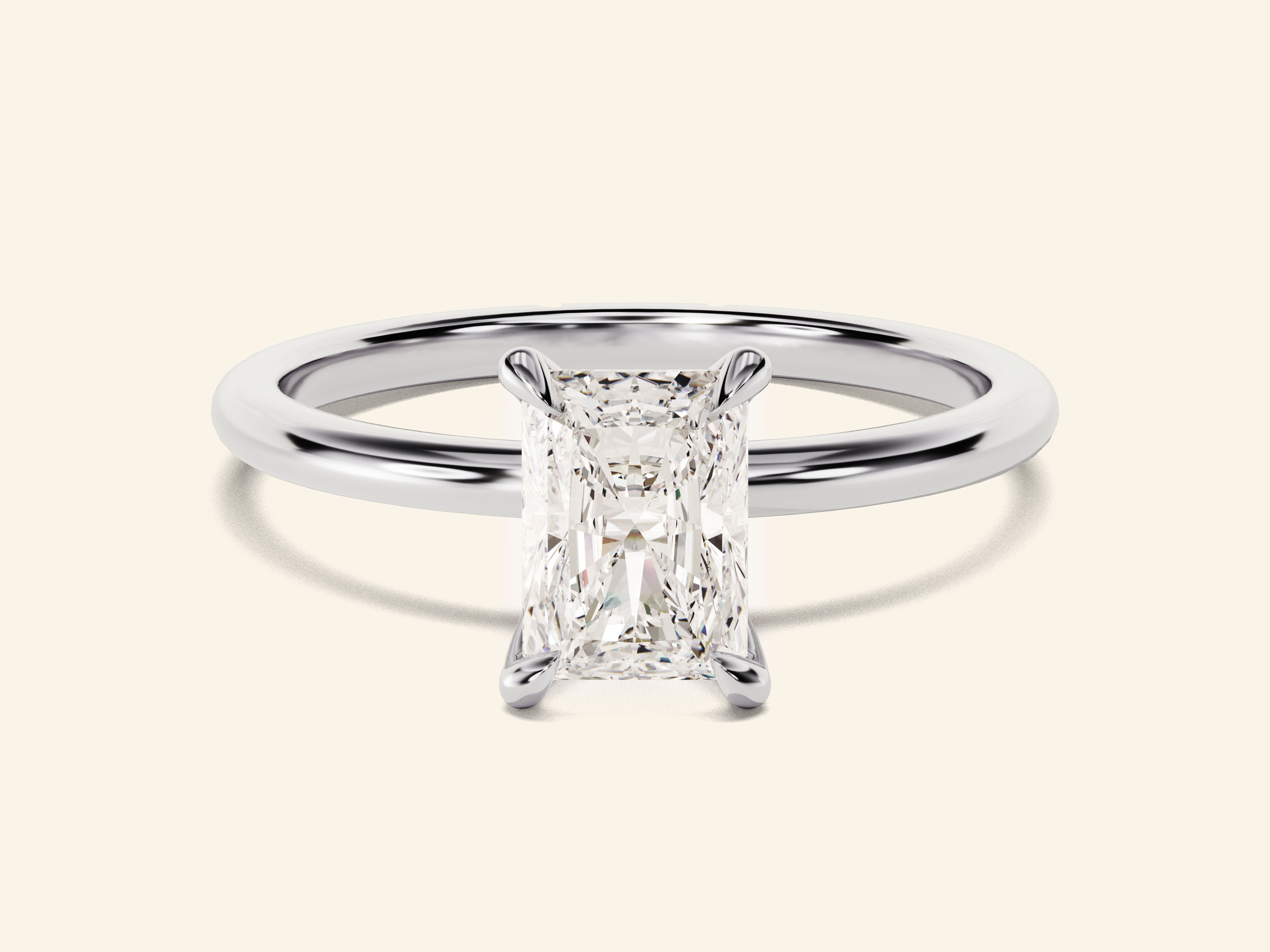 Radiant Solitaire Engagement Ring