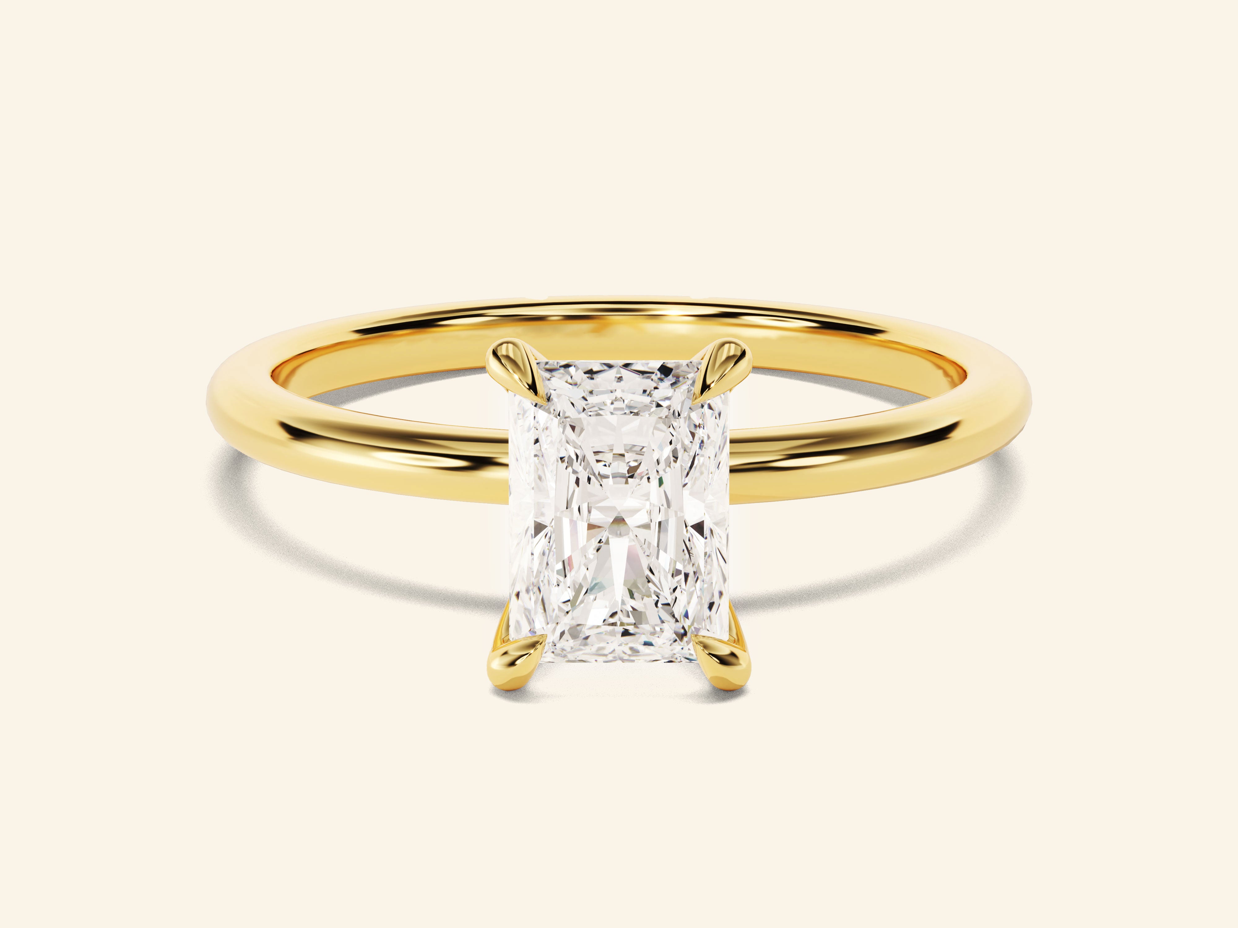 Radiant Solitaire Engagement Ring