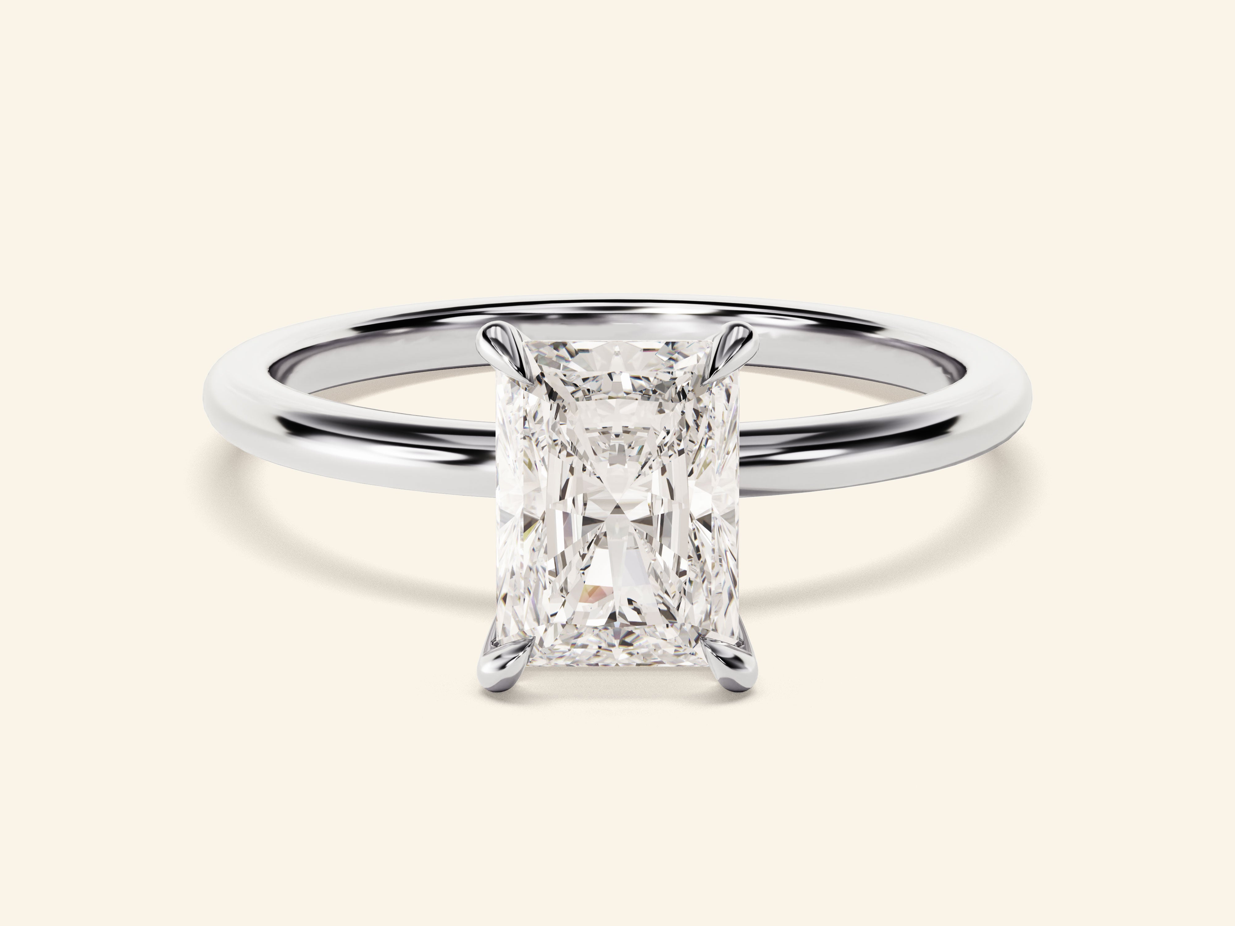 Radiant Solitaire Engagement Ring