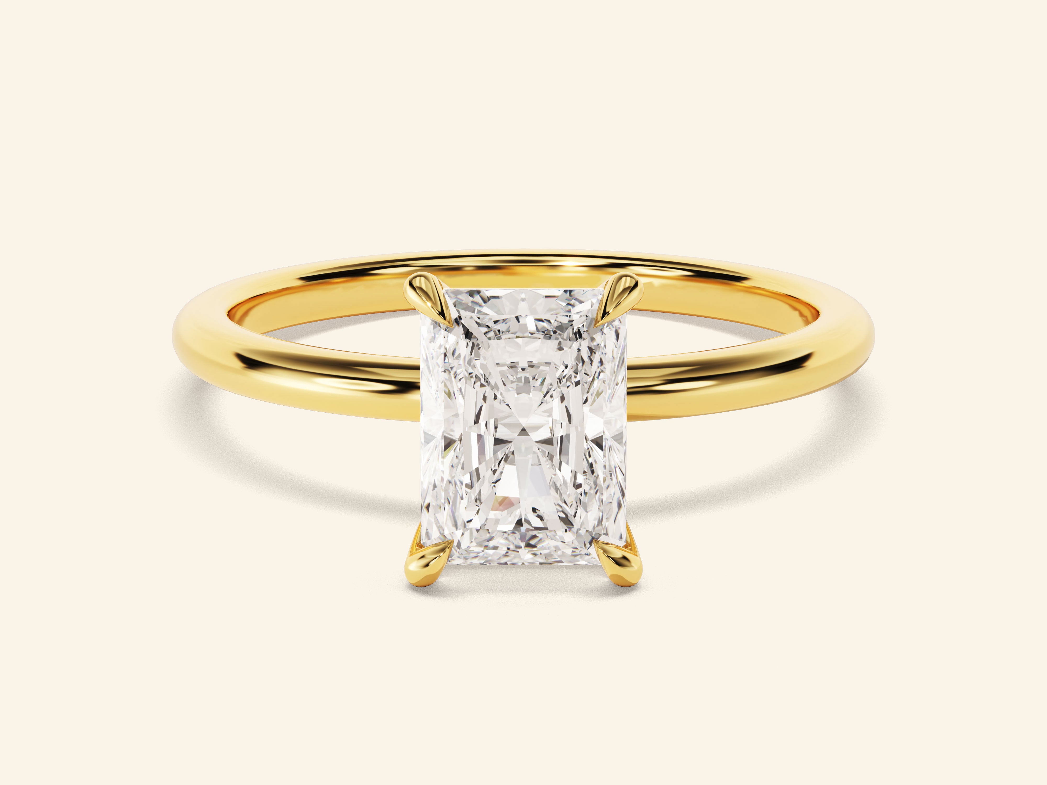 Radiant Solitaire Engagement Ring