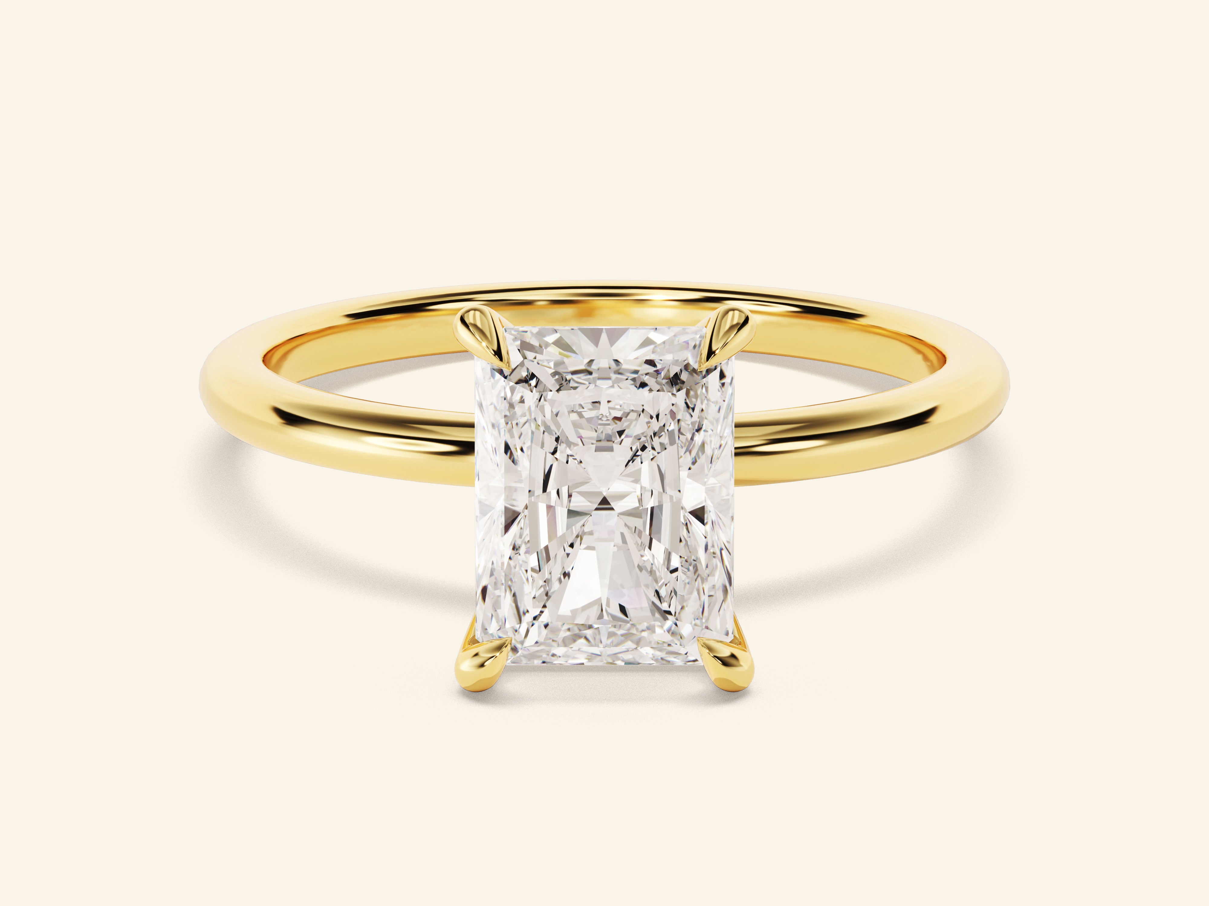 Radiant Solitaire Engagement Ring