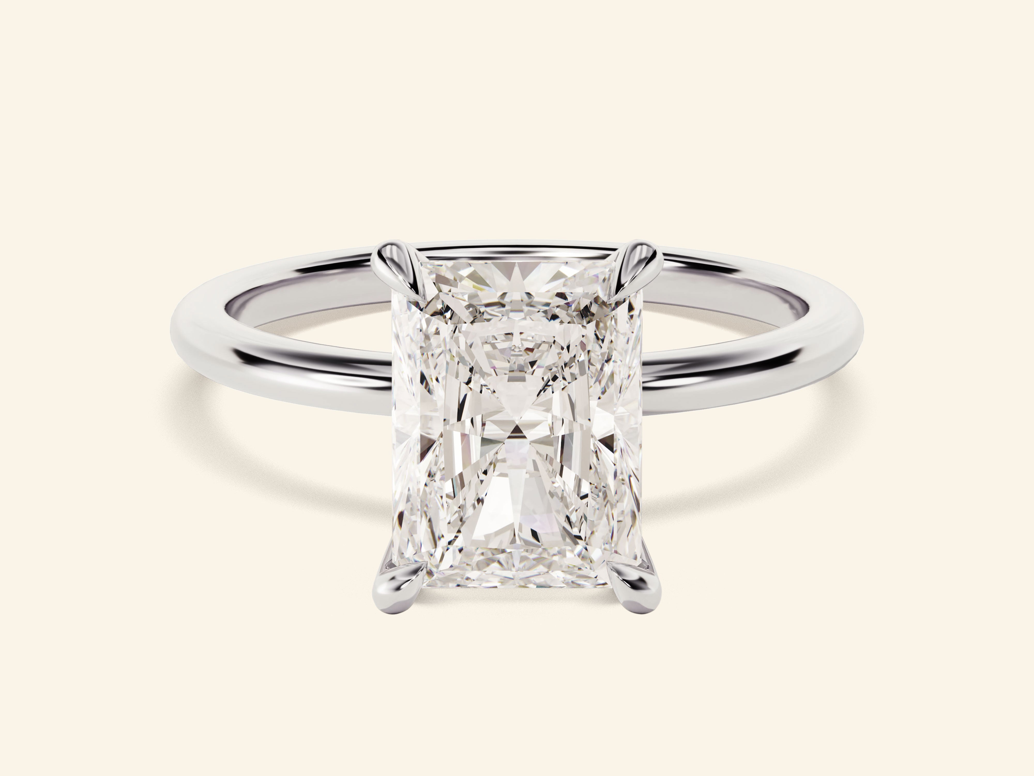 Radiant Solitaire Engagement Ring