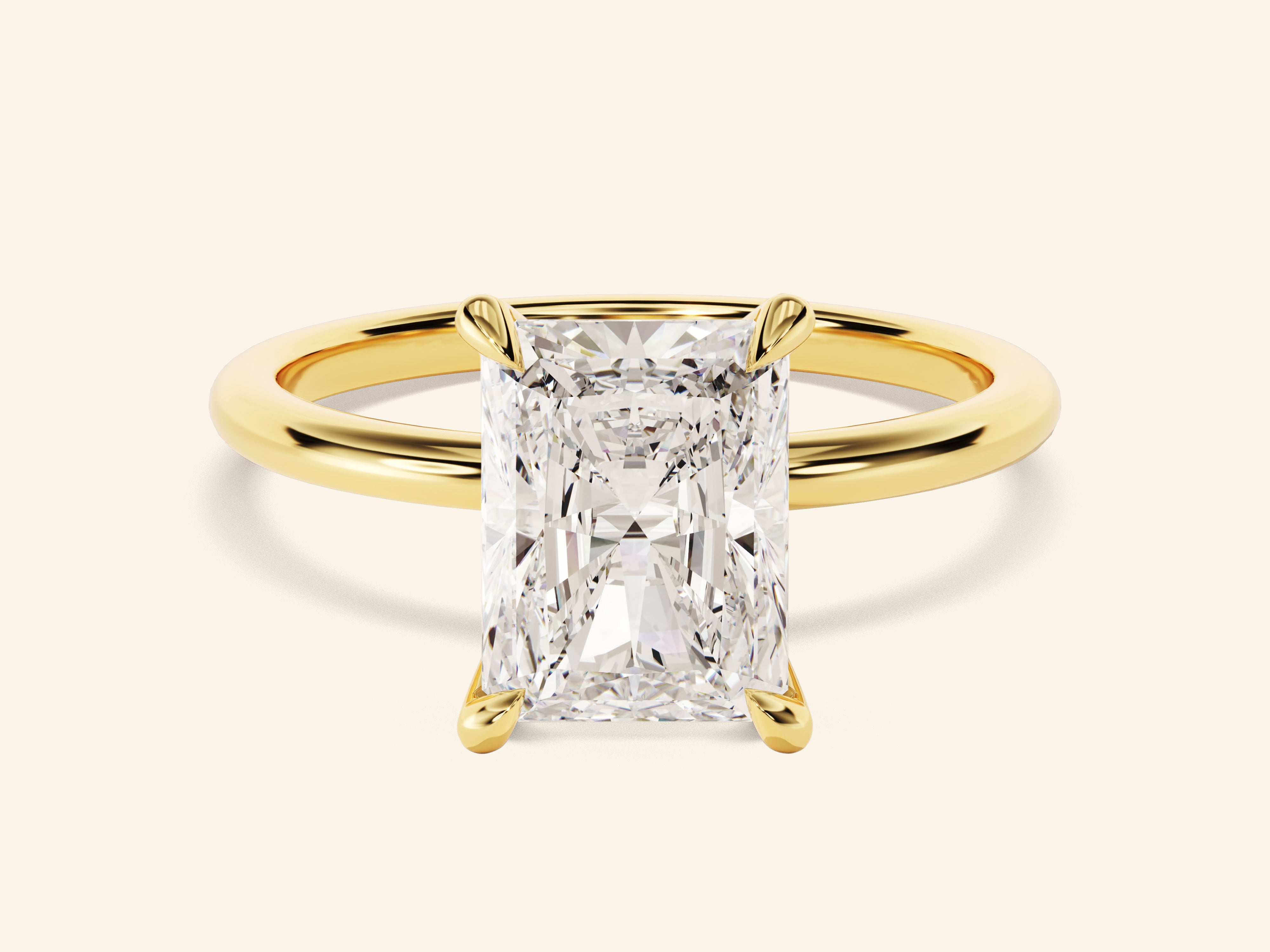 Radiant Solitaire Engagement Ring
