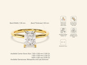Radiant Solitaire Engagement Ring