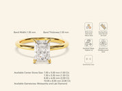 Radiant Solitaire Engagement Ring