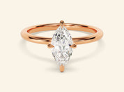 Marquise Solitaire Engagement Ring