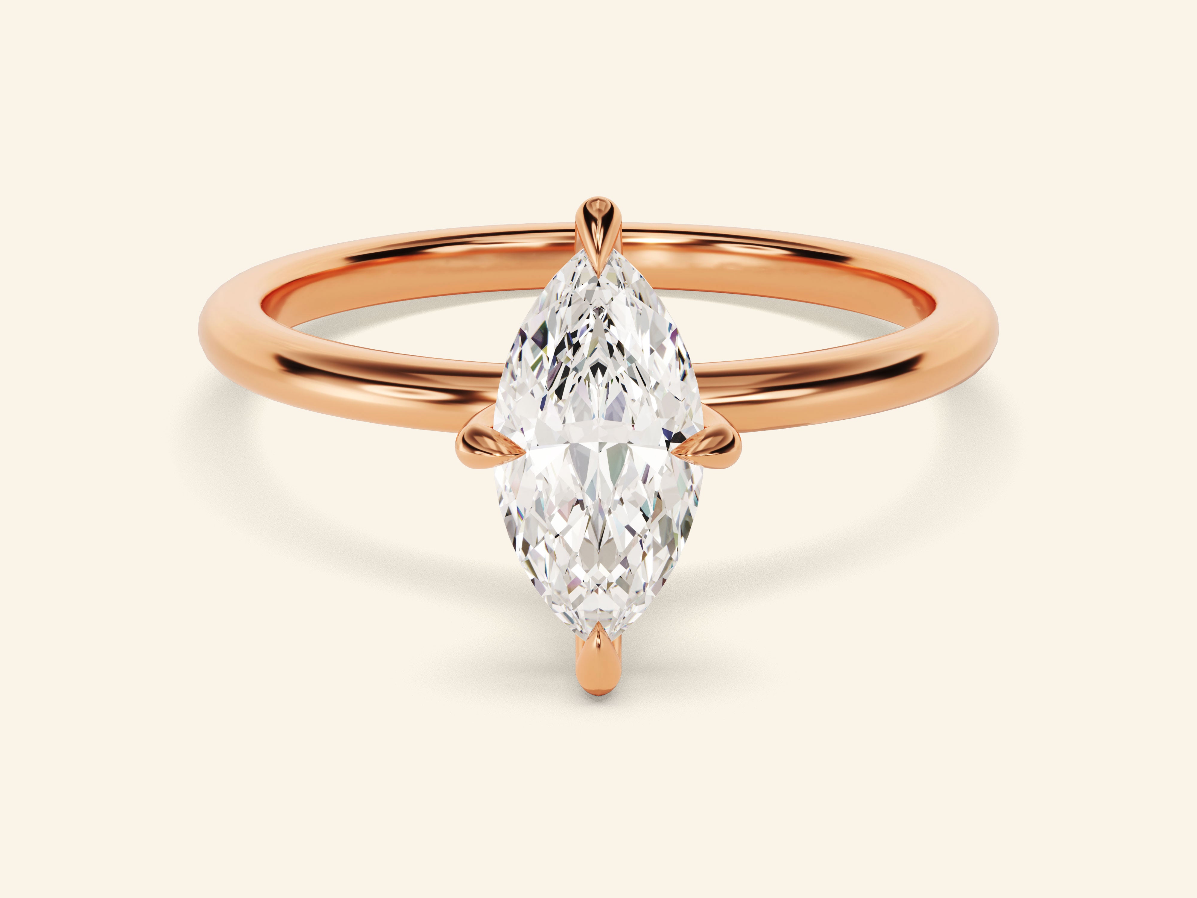 Marquise Solitaire Engagement Ring