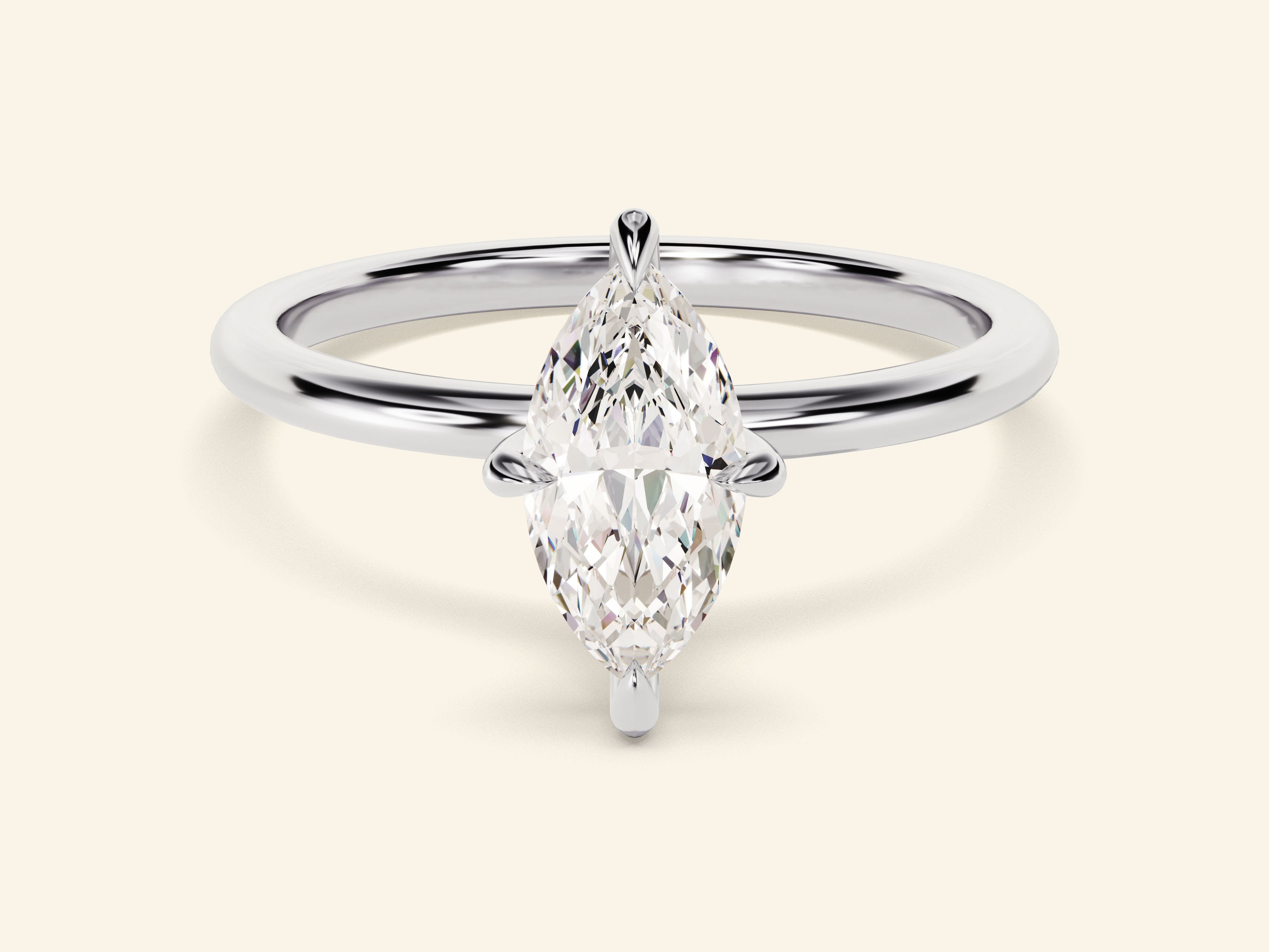 Marquise Solitaire Engagement Ring