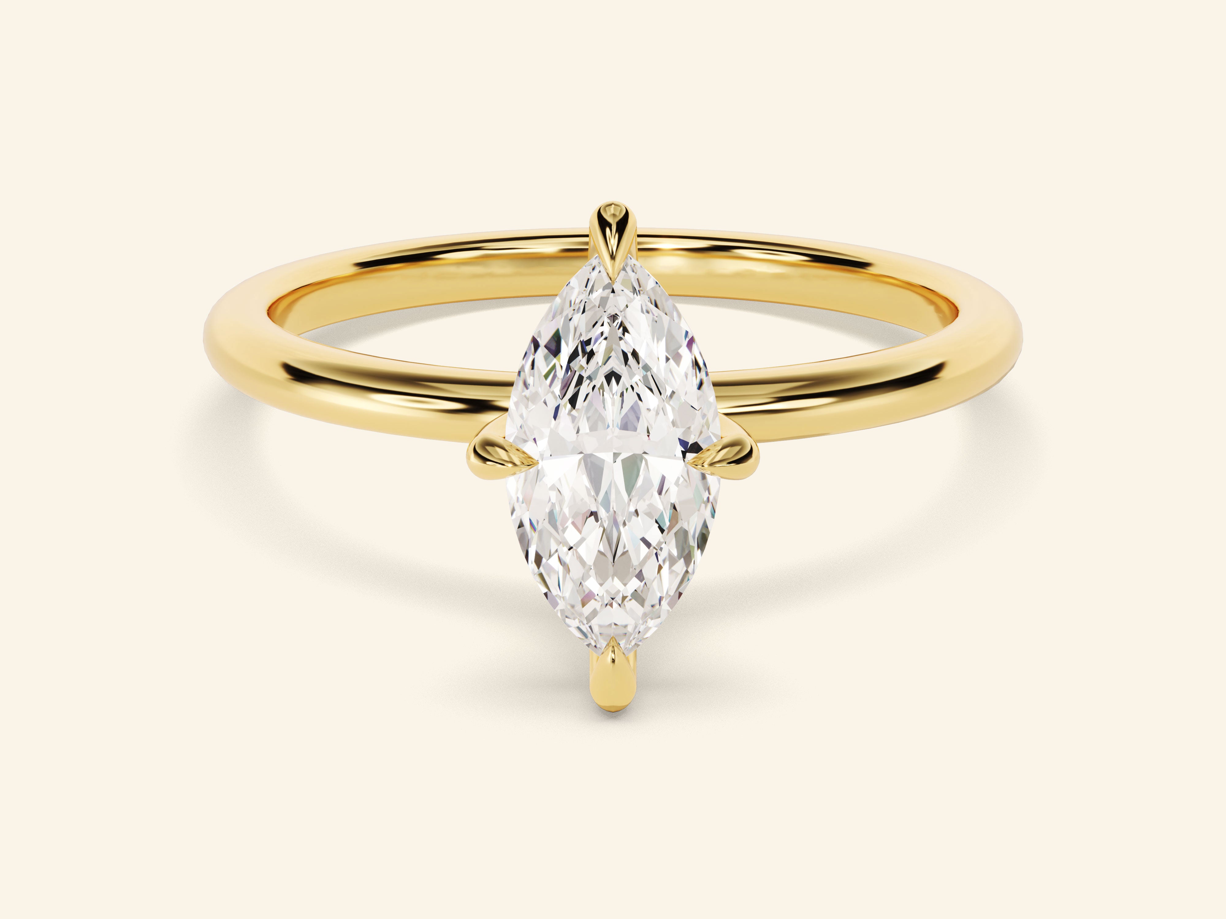 Marquise Solitaire Engagement Ring