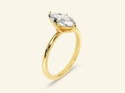 Marquise Solitaire Engagement Ring