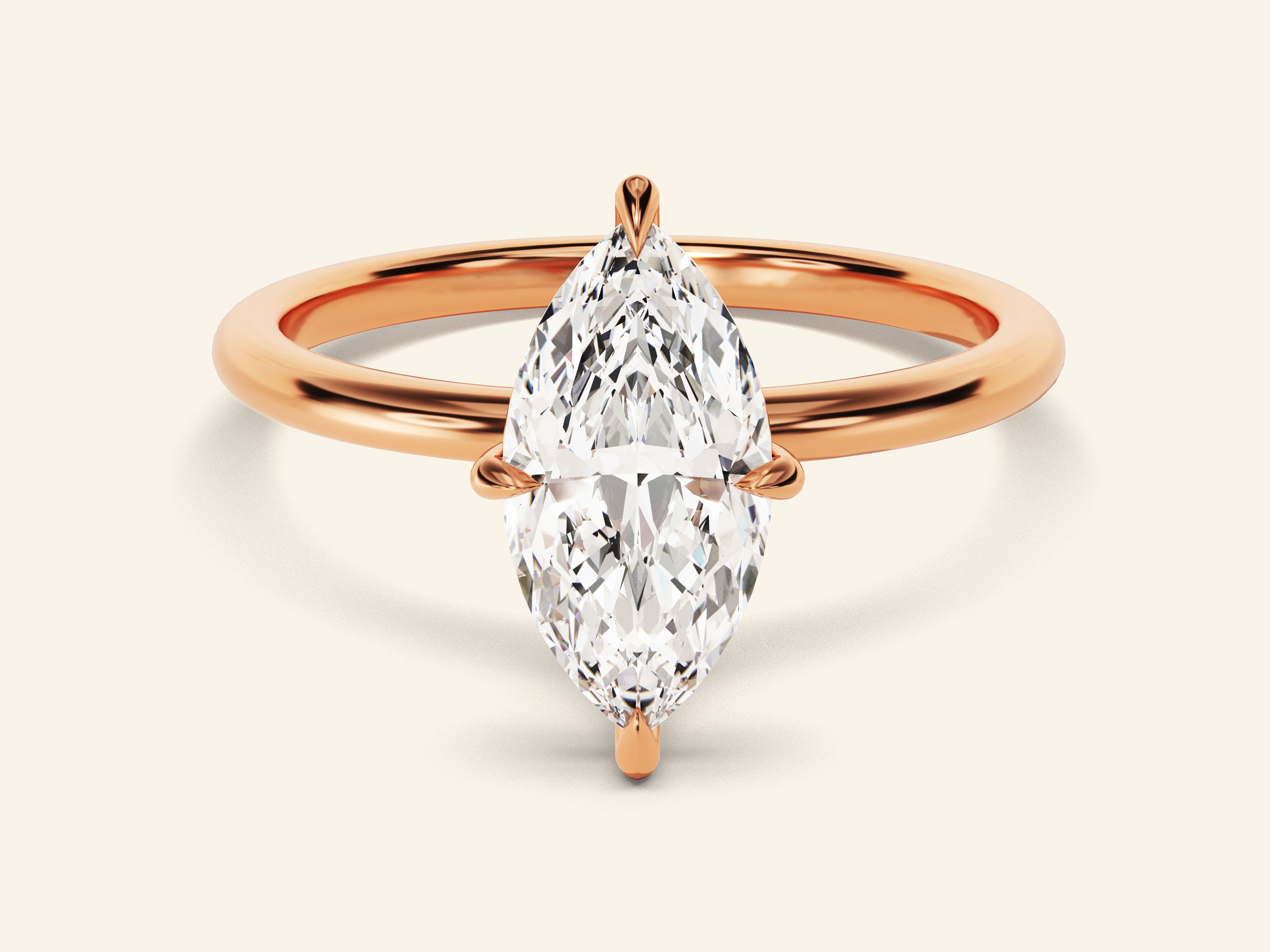 Marquise Solitaire Engagement Ring