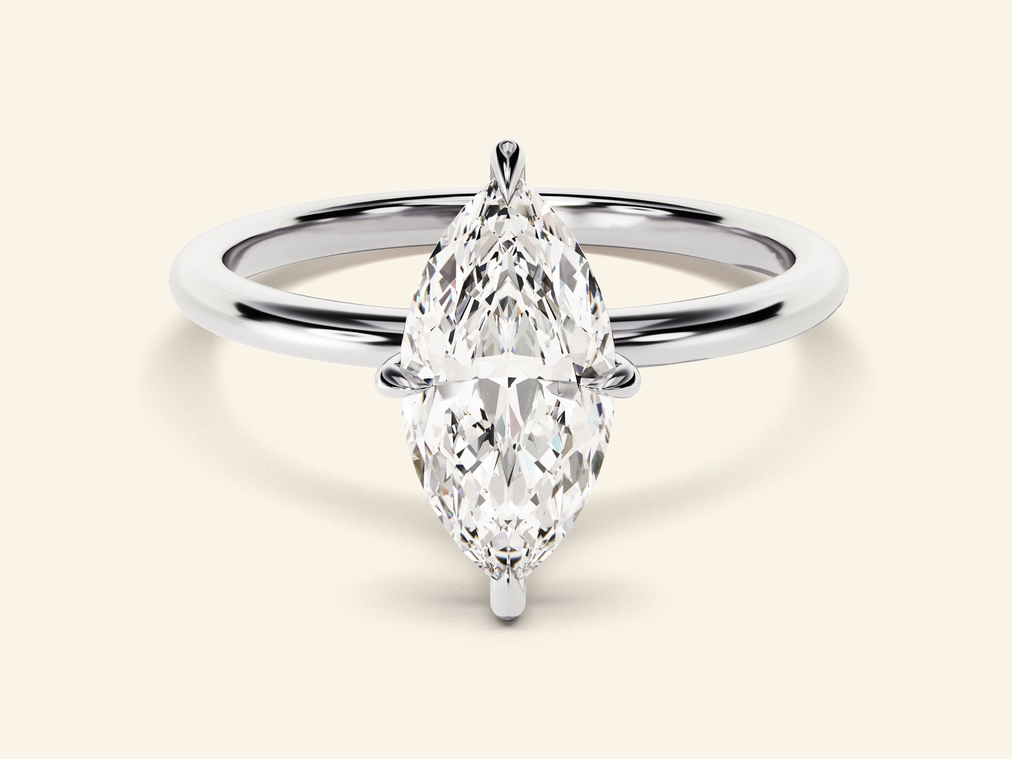 Marquise Solitaire Engagement Ring
