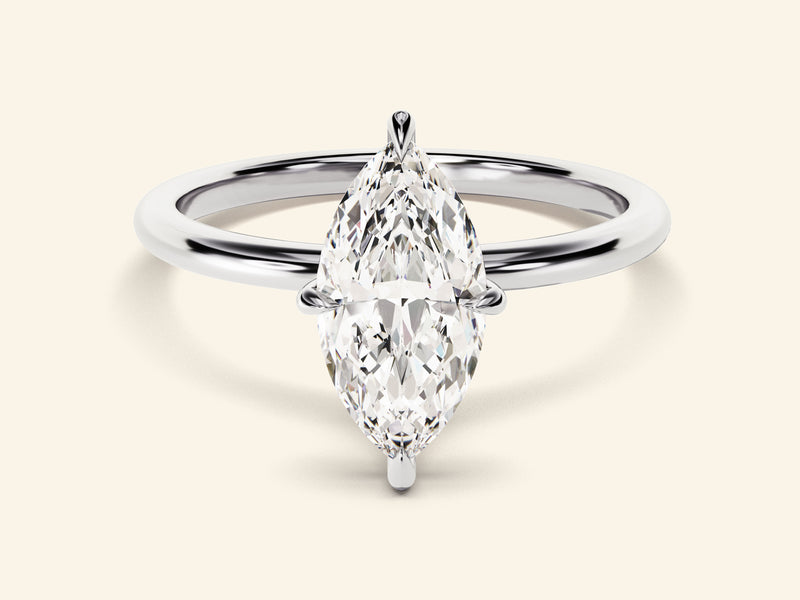 Marquise Solitaire Engagement Ring