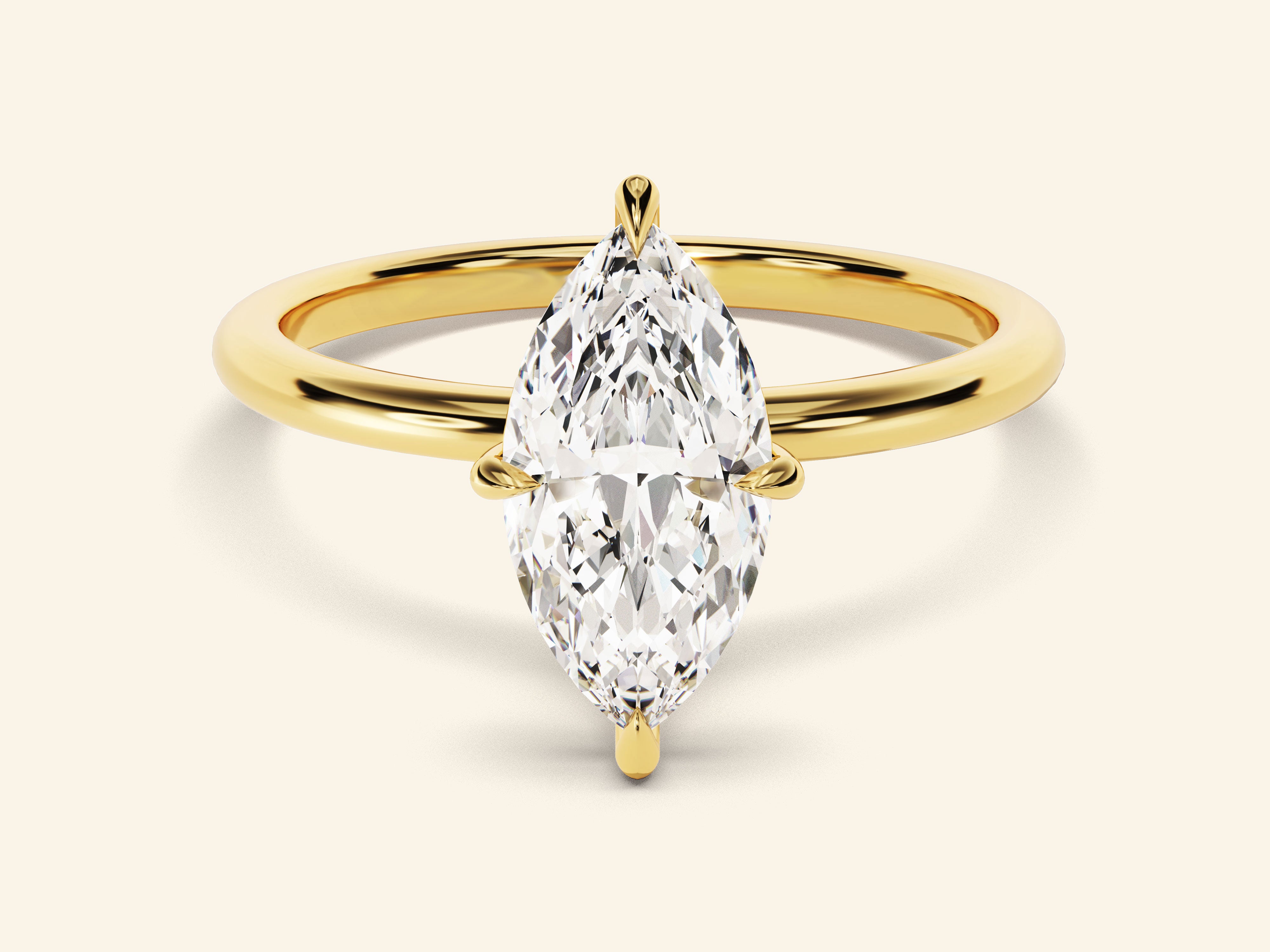 Marquise Solitaire Engagement Ring