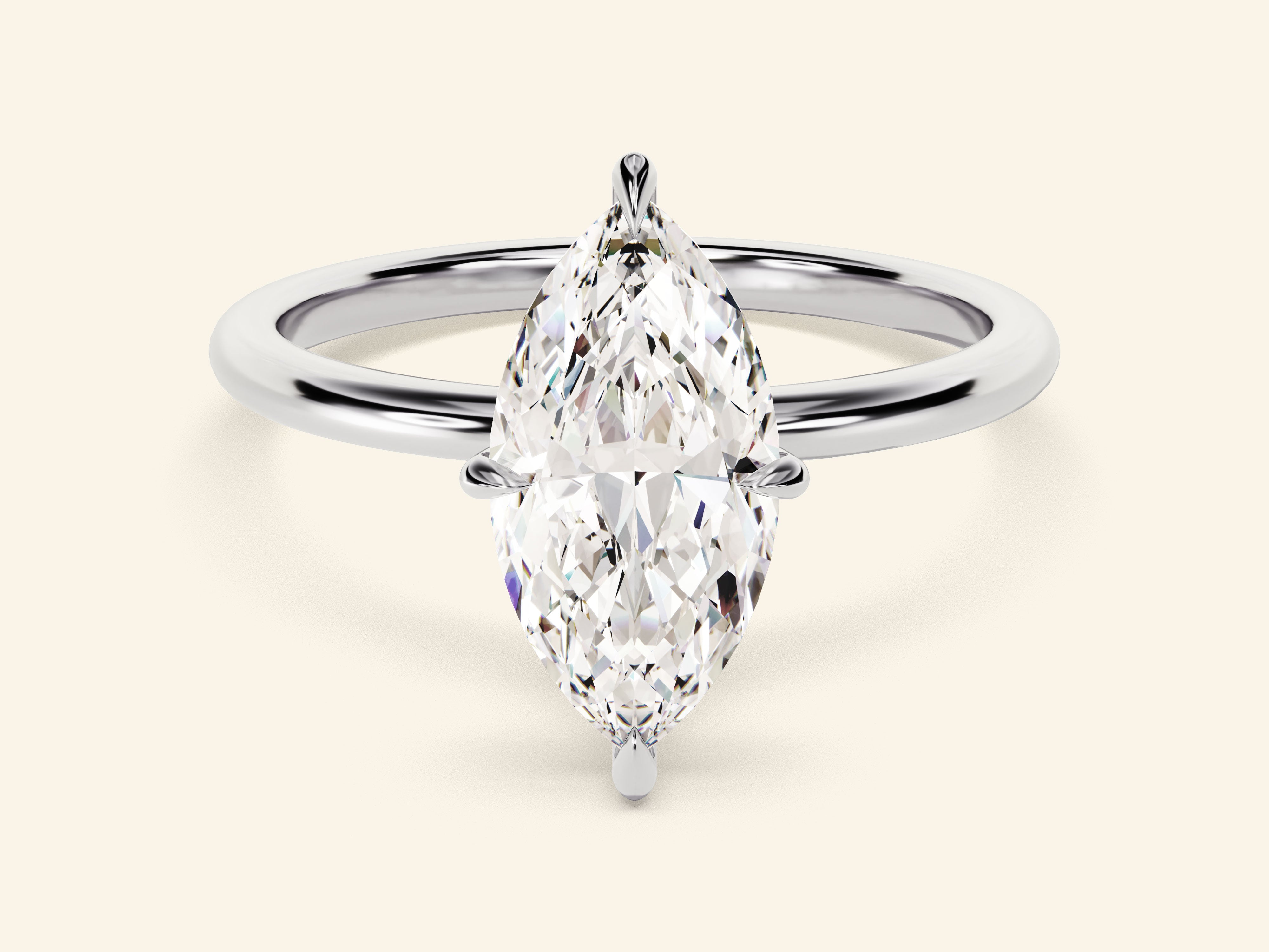 Marquise Solitaire Engagement Ring