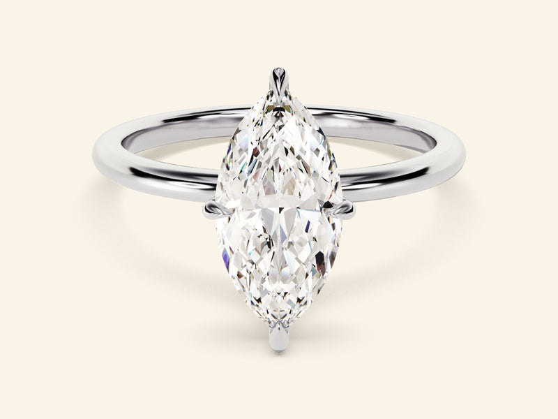 Marquise Solitaire Engagement Ring