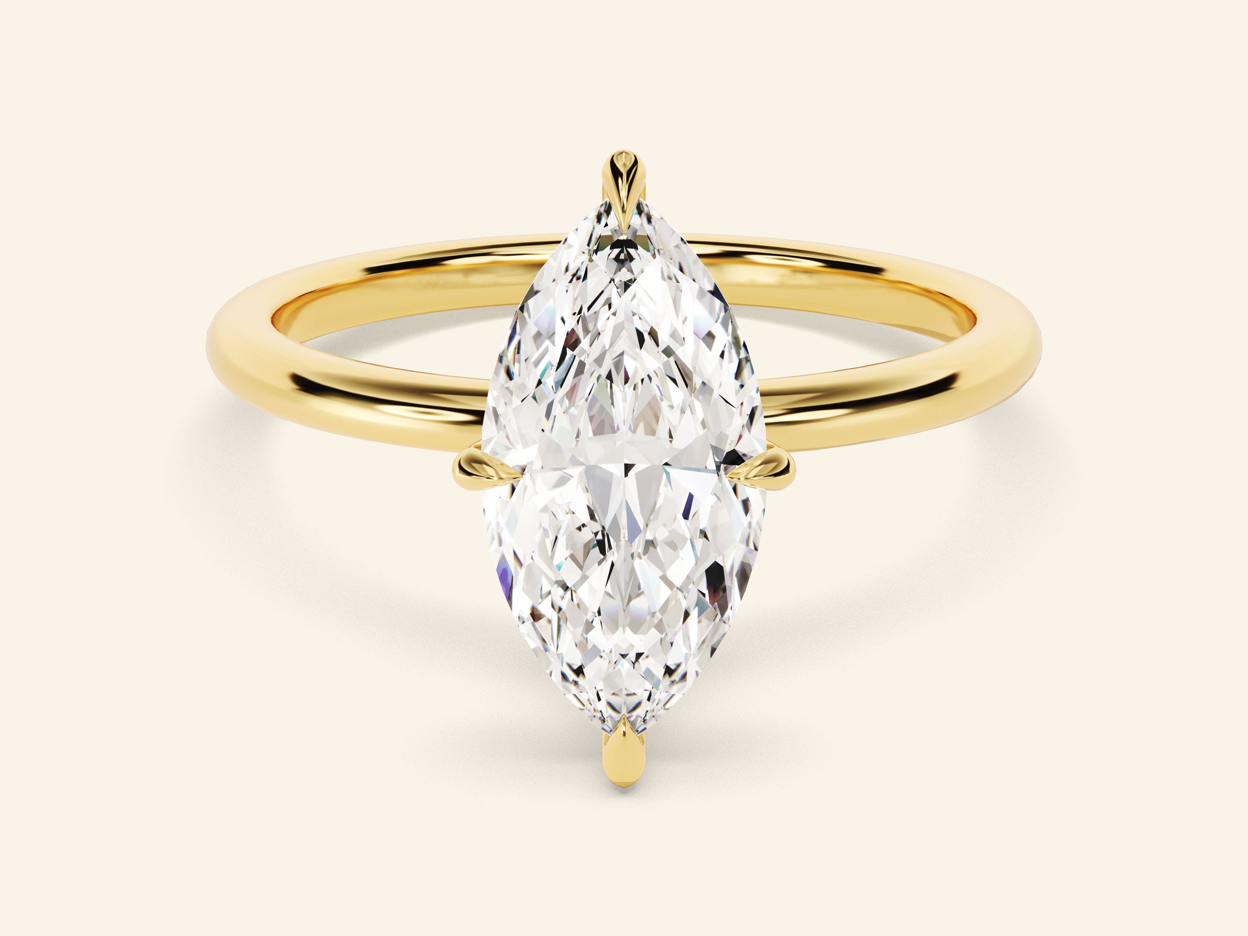 Marquise Solitaire Engagement Ring