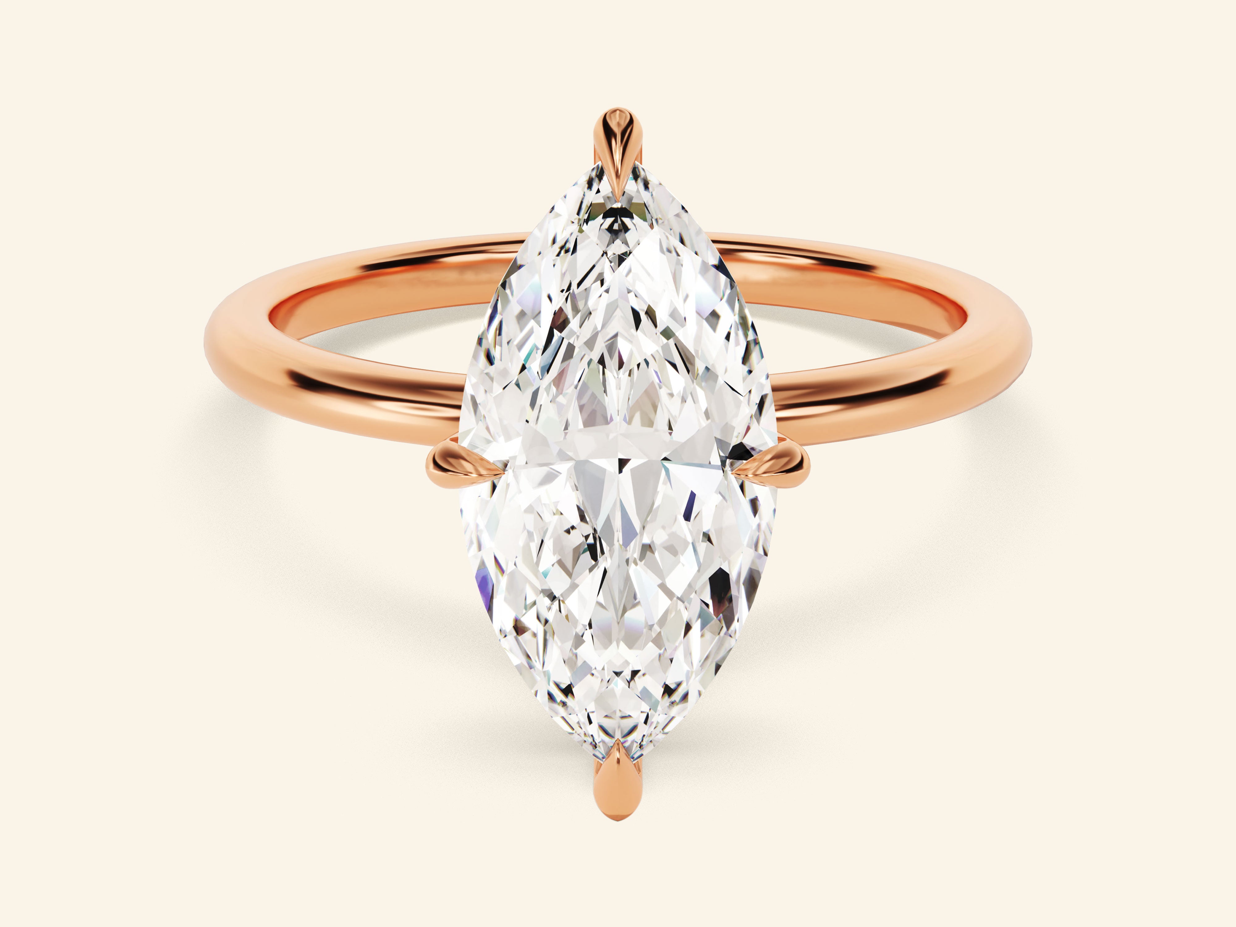 Marquise Solitaire Engagement Ring