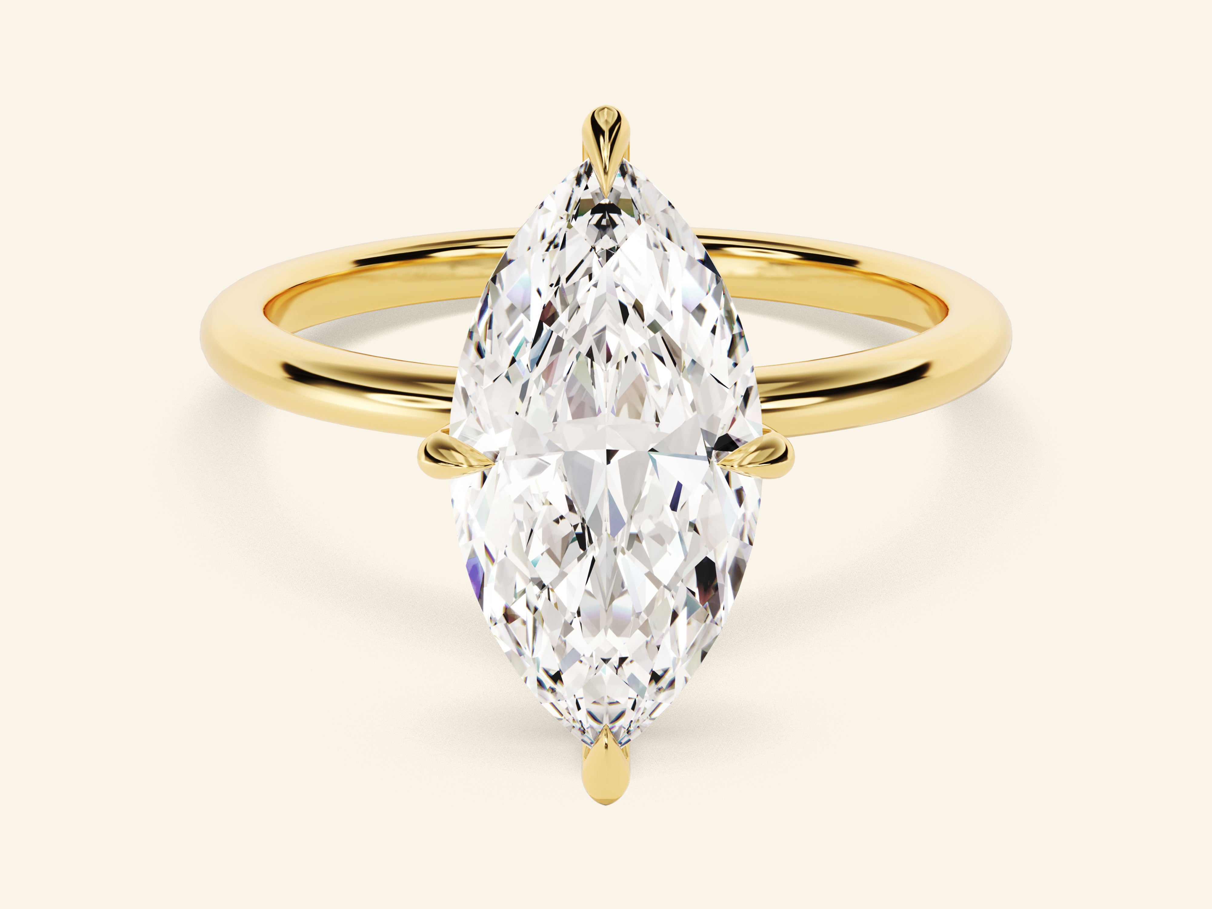 Marquise Solitaire Engagement Ring