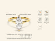 Marquise Solitaire Engagement Ring