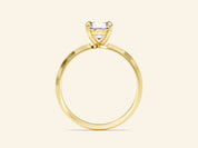 Knife Edge Round Engagement Ring