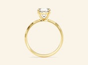Knife Edge Round Engagement Ring