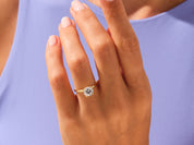 Knife Edge Round Engagement Ring