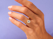 Knife Edge Round Engagement Ring