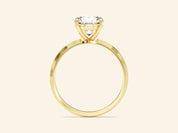 Knife Edge Round Engagement Ring