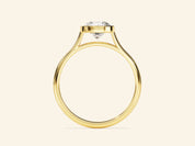 Bezel Round Engagement Ring