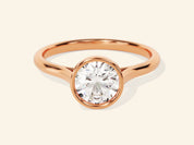 Bezel Round Engagement Ring