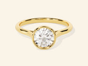 Bezel Round Engagement Ring