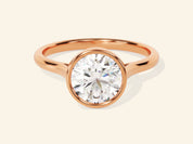 Bezel Round Engagement Ring